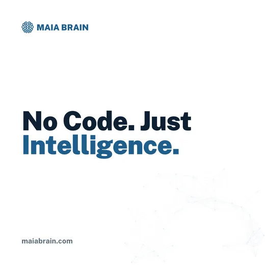 No Code. Just Intelligence. — 1080x1080
