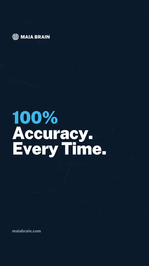 100% Accuracy. Every Time. — 1080x1920