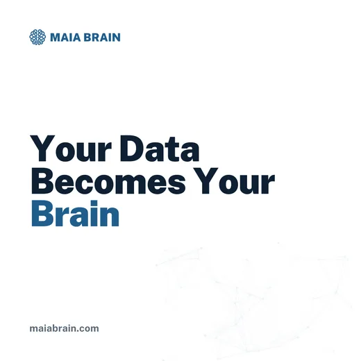 Your Data Becomes Your Brain — 1080x1080
