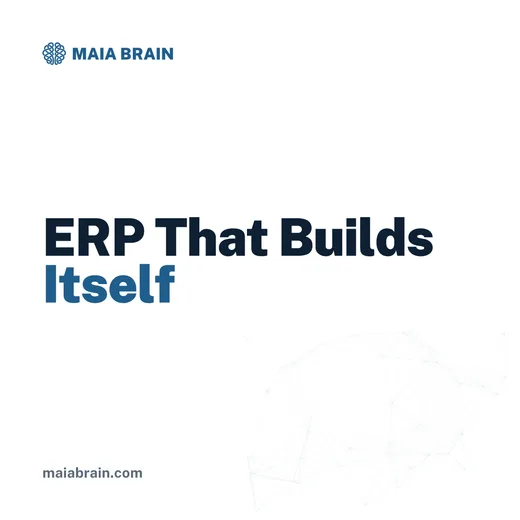 ERP That Builds Itself — 1080x1080