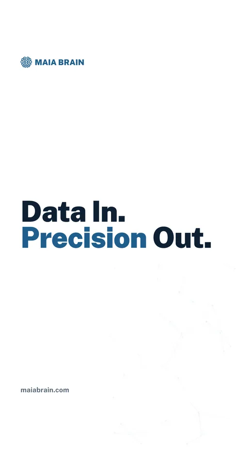 Data In. Precision Out. — 1080x1920