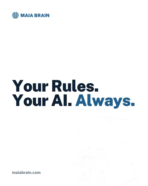 Your Rules. Your AI. Always. — 1080x1350