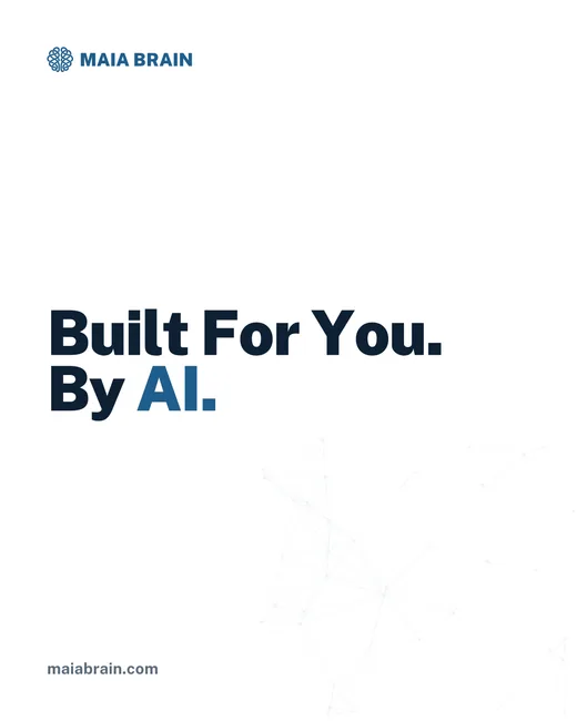 Built For You. By AI. — 1080x1350