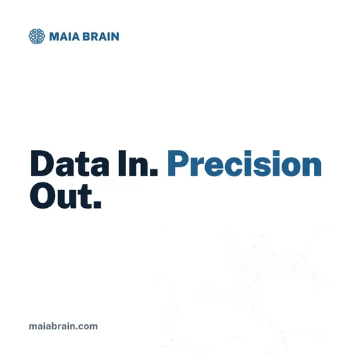 Data In. Precision Out. — 1200x1200