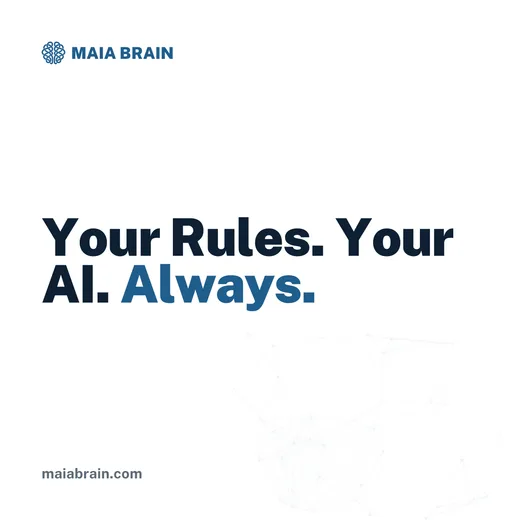Your Rules. Your AI. Always. — 1200x1200