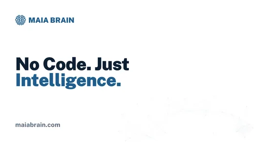 No Code. Just Intelligence. — 1600x900