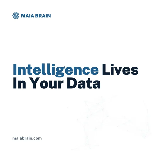 Intelligence Lives In Your Data — 1080x1080
