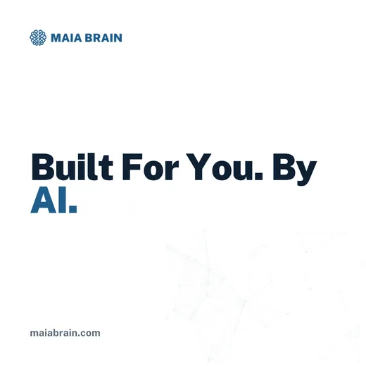 Built For You. By AI. — 1080x1080