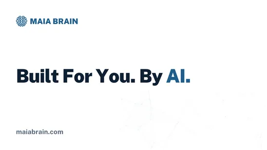 Built For You. By AI. — 1600x900